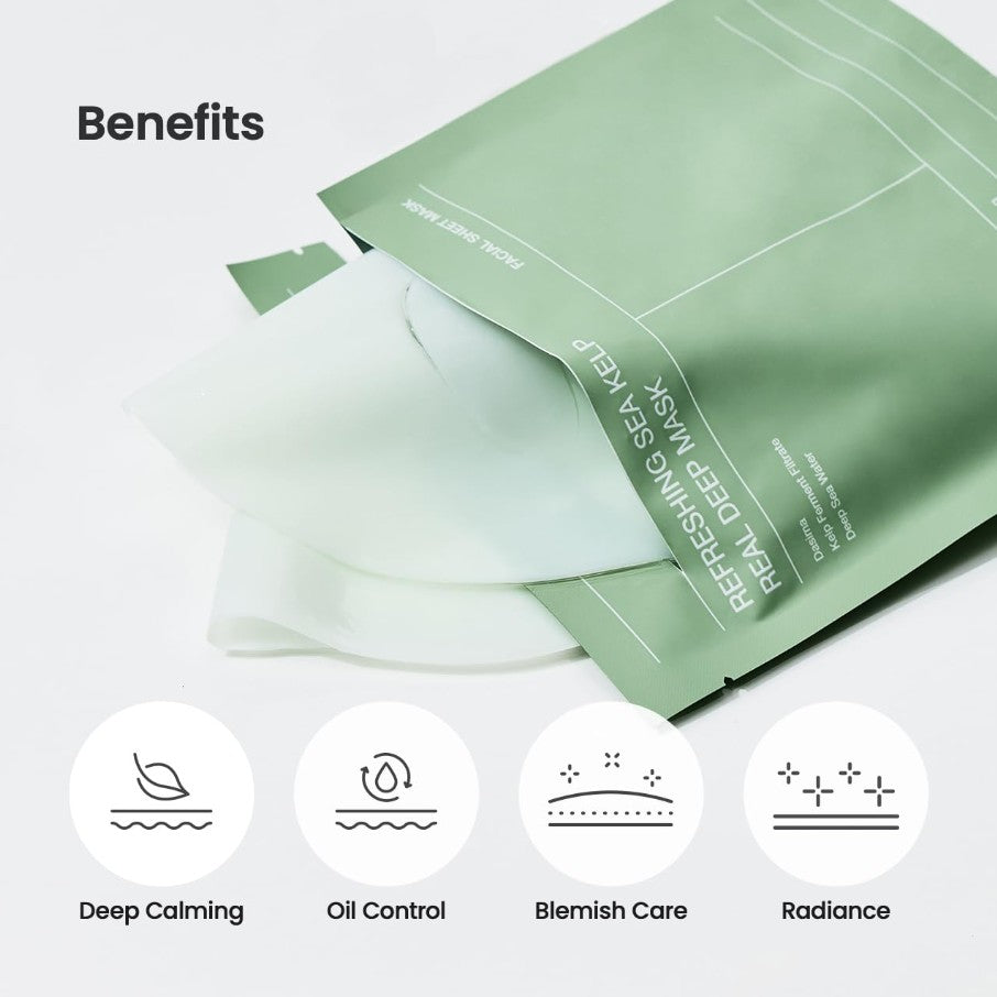 Refreshing Sea Kelp Real Deep Mask 4ea