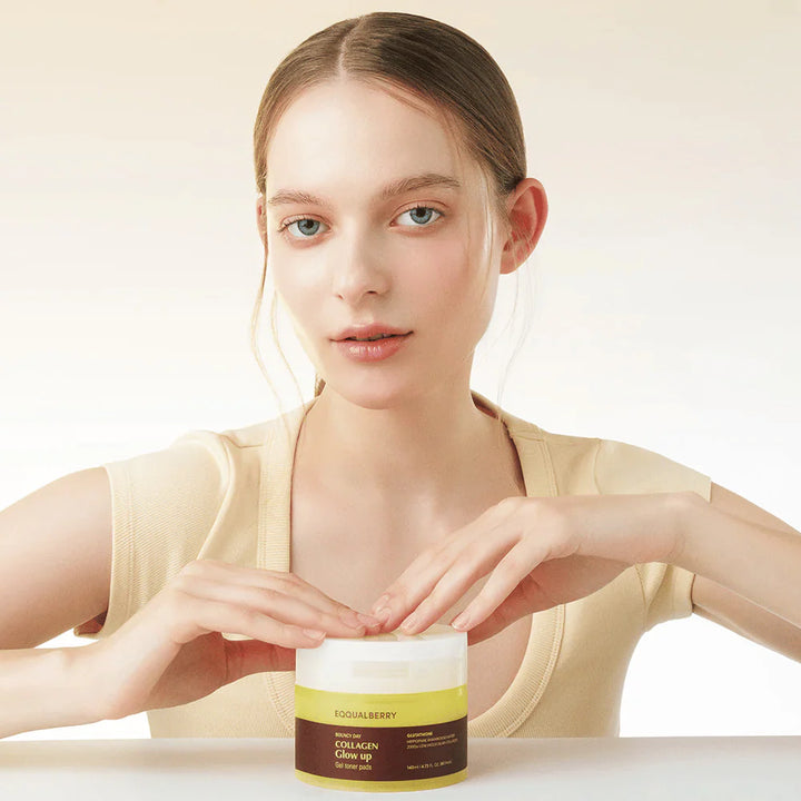 Bouncy Day Collagen Glow Up Gel Toner Pads 60