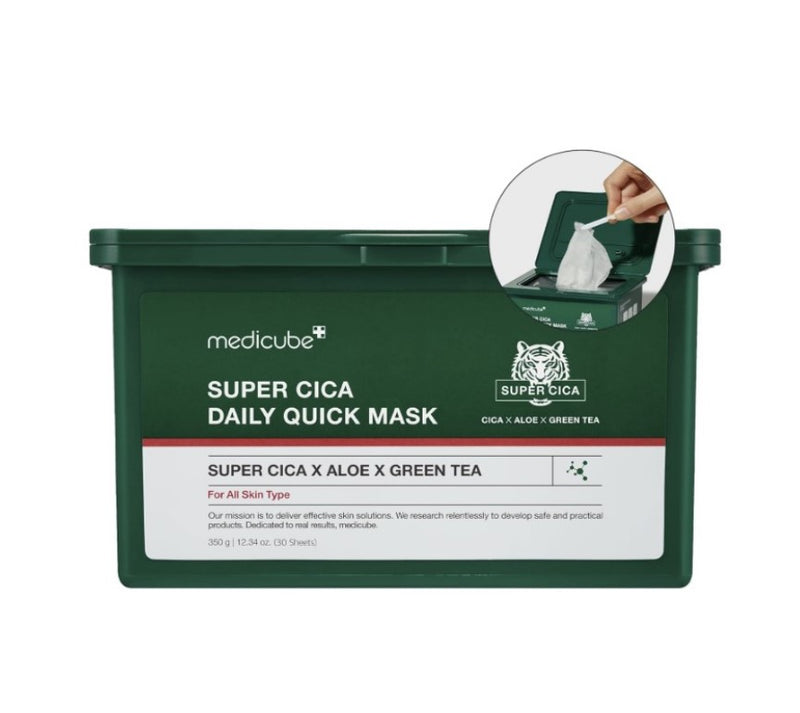 Medicube Super Cica Daily Quick Facial Masks 30 Sheet Masks