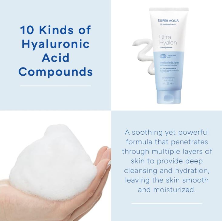 Super Aqua Ultra Hyalron Cleansing Foam 200ml / 6.76 fl. oz.