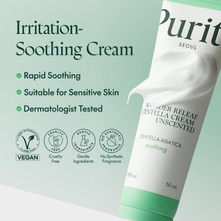 Wonder Releaf Centella Cream Unscented 50ml / 1.69 fl. oz.