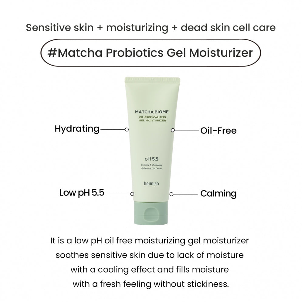 Heimish Matcha Biome Oil-Free Calming Gel Moisturizer 100ml