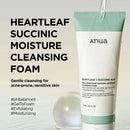 Heartleaf Succinic Moisture Cleansing Foam 150ml / 5.07 fl. oz.
