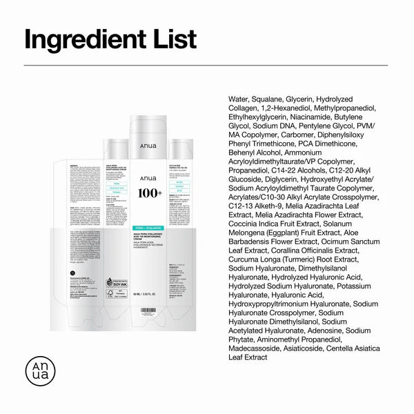 Anua 100+ PDRN + Hyaluron Moisturizing Cream 60ml