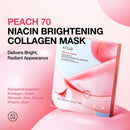 Peach 70+ Niacin Brightening Collagen Mask 4pk
