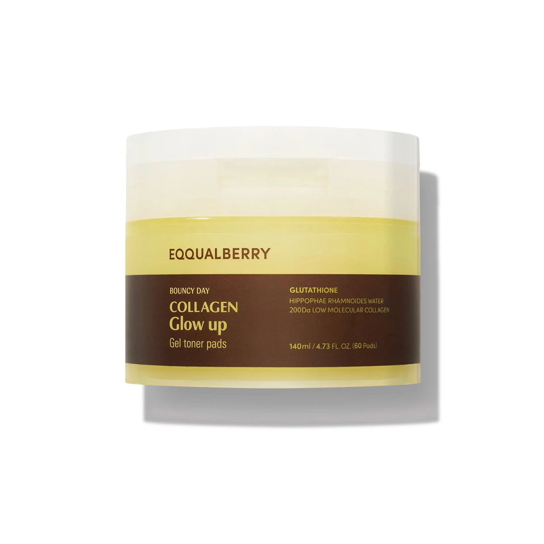 Bouncy Day Collagen Glow Up Gel Toner Pads 60