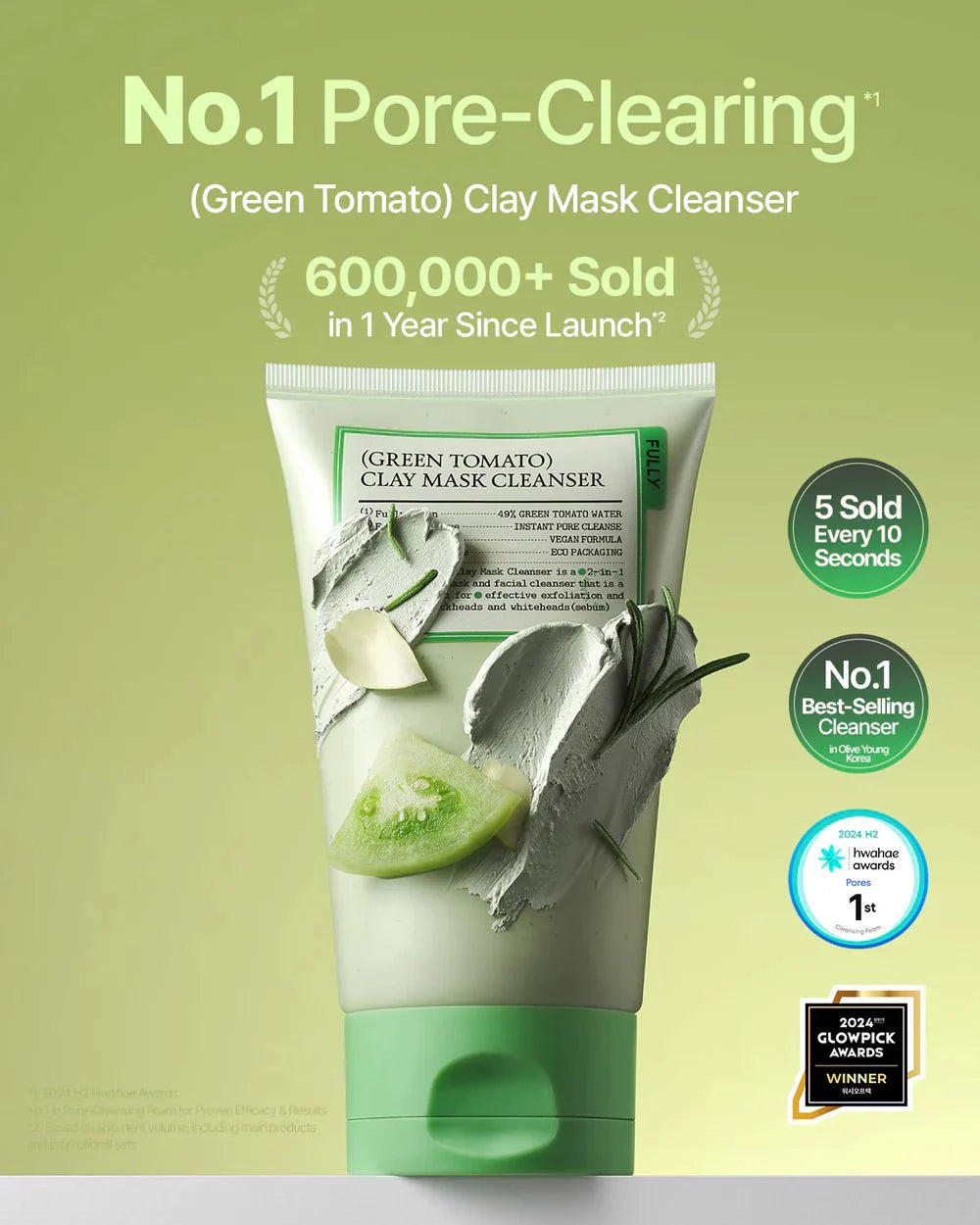 Fully Green Tomato Clay Mask Cleanser