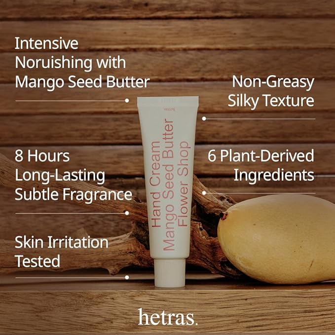Hetras Mango Shea Butter Hand Cream 50ml Muhwagwa