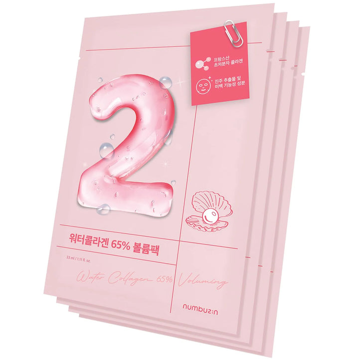 No.2 Water Collagen 65% Voluming Sheet Mask 4ea