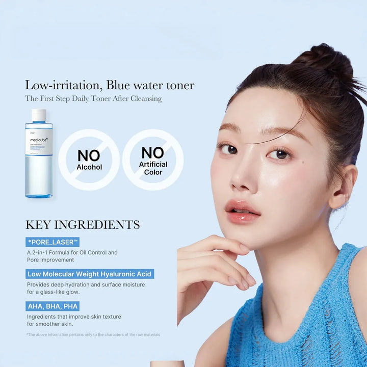 Medicube Zero Pore Toner AHA, BHA, Pha, Niacinamide 250ml