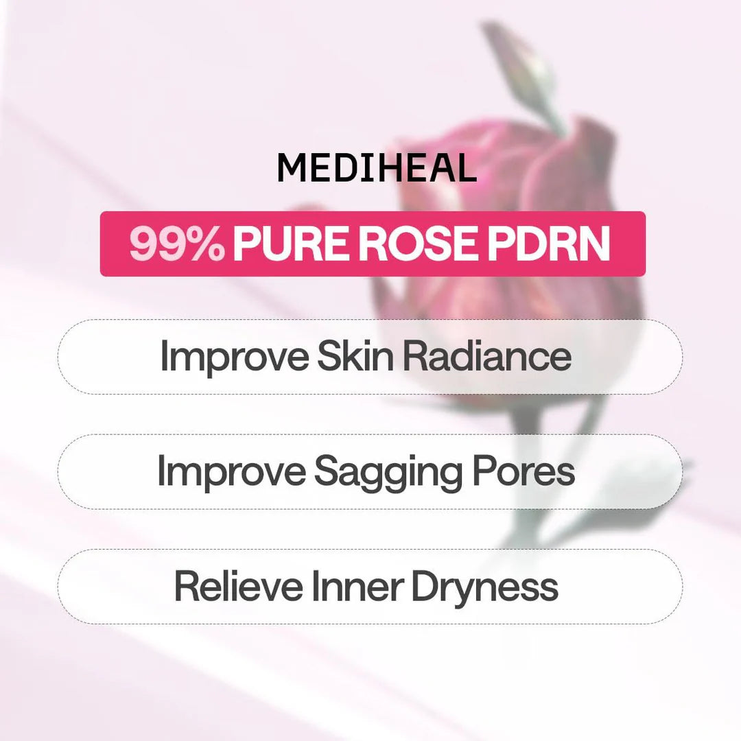 Mediheal Rose PDRN Facial Mask 10pk