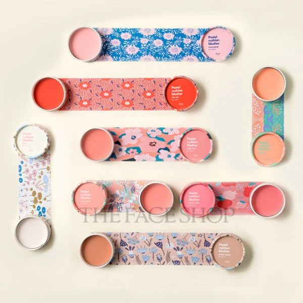 The Face Shop Pastel Cushion Blusher Fard Houppette Pastel