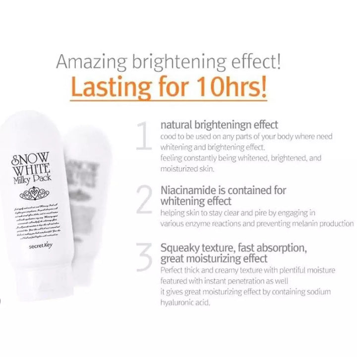 Secret Key Snow White Milky Pack 200g